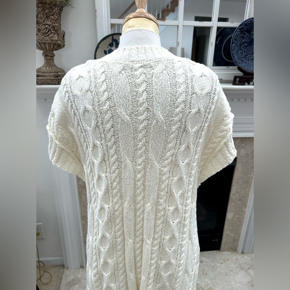 Free People Swingin Cable-knit Cream Sweater Dress - Picture 6 of 10